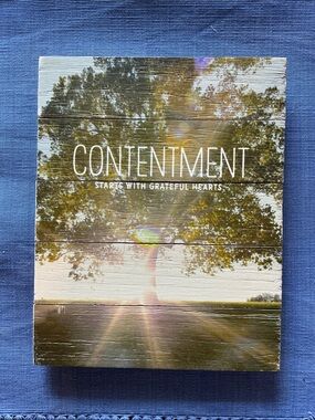 Contentment Wall Art Sign by Hallmark